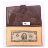 A 1976 bicentennial $2 bill. It is a star note.