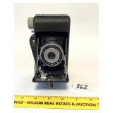 A vintage tower camera
