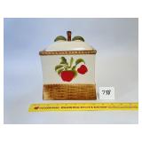 A vintage Apple cookie jar. Made by Alco Located