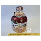 A Raggedy and an Andy Apple cookie jar. By