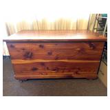 Vintage cedar trunk - Measures Approx. 35 1/2