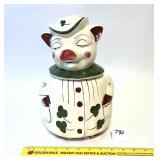 A vintage Shawnee smiley pig Winnie cookie jar.