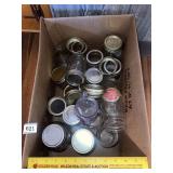 A box lot of jars