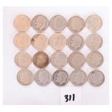(20) Silver Roosevelt Dimes.