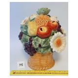 A fruit basket cookie jar by Gibson - Located in