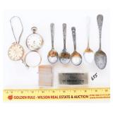 A group lot includes  some pocket watches that