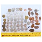 A large group lot of tokens including many from