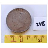 1922 peace dollar