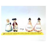 Two vintage Enesco salt and pepper set, includes