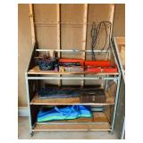 Shelf with Contents on Casters - includes small