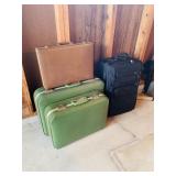 Group of Luggage includes (2) Vintage Suitcases,