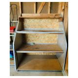 Shelf on Casters - Measures Approx. 56T x 44W x