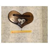 Wooden Heart Shaped Door Harp - Located in BR3