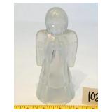 Fenton Glass Angel - Appears iridescent -