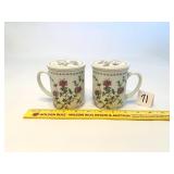 (2) Hues and Brews Tea Mugs Color Coordinates -