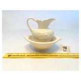 Small Pitcher and Basin - Grape Patter - a note