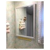 Framed Mirror - Measures Approx. 18 x 26 -