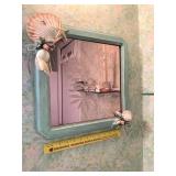 Framed Mirror with Beach Décor - Located in