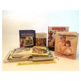 Assorted Cookbooks includes Taste of Home, Aunt