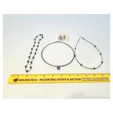 (3) Necklaces - the one in the Middle is Marked