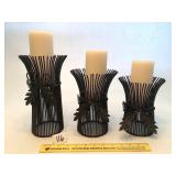 (3) Decorative Candle Holders - the tallest one