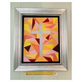 Framed Wall Décor -  Appears to be an Abstract