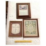 Group Lot of Religious Wall Hangings - Includes