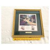 Framed Thomas Kinkade Decorative Wall Hanging