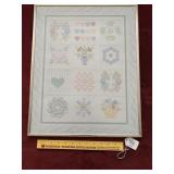Framed Decorative Wall Hanging - Measures Approx.