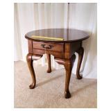 Side Table with Round Top - Measures Approx. 22T