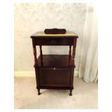 Side Accent Table with (1) Drawer and a Pull Out