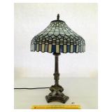 Electric Lamp with what appears to be a Stained