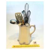 Pitcher of Kitchen Utensils - Located in Kitchen