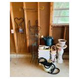 Group Lot of Garden Items includes Planters,