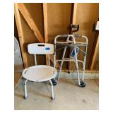 Convalescent Items - includes Bath Chair, Walker