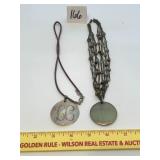 (2) Necklaces - one of the pendants has an LC on
