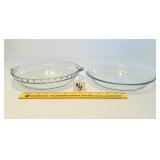 (2) Glass Pyrex Pie Plates - Located in the