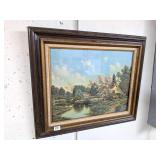 Vintage Framed Print, inside glass may need to be