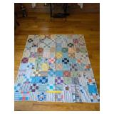 Vintage Quilt Top Only, hand-pieced