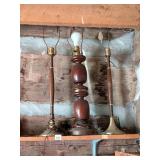 (3) Vintage Lamps     Located in Cabin