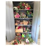 Group lot of Christmas Florals & Greenery Decor