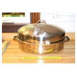 Large Stainless Steel roasting pan w/ lid