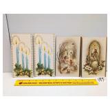 (4) Vintage Christmas Cards, unused     Located