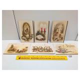(6) Vintage Christmas Cards, unused     Located