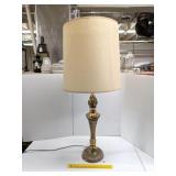 Large Table Lamp, finish is worn, shade has some