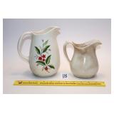 (2) Vintage Ironstone Pitchers