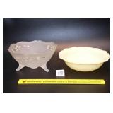 Vintage McKee Custard Glass Bowl