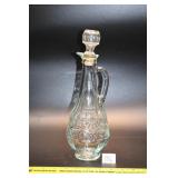 Tall Vintage Glass Cruet    Located in Foyer