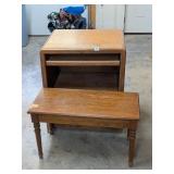 Piano Bench & Small Desk
