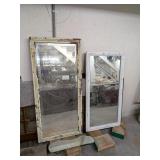 Group of vintage mirrors, (2) framed & heavy,